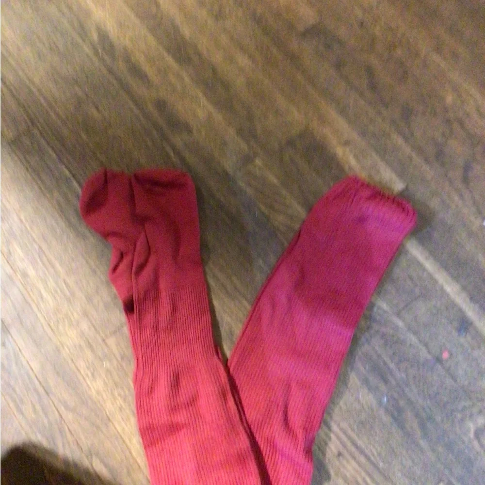NEW! Los Angeles Apparel thigh highs - Burgundy
